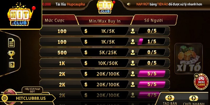 Bài xì tố là trò trí tuệ hấp dẫn với chiến thuật cao
