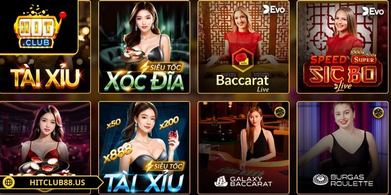 Đủ các game hot cùng nhiều biến thể phục vụ hội viên