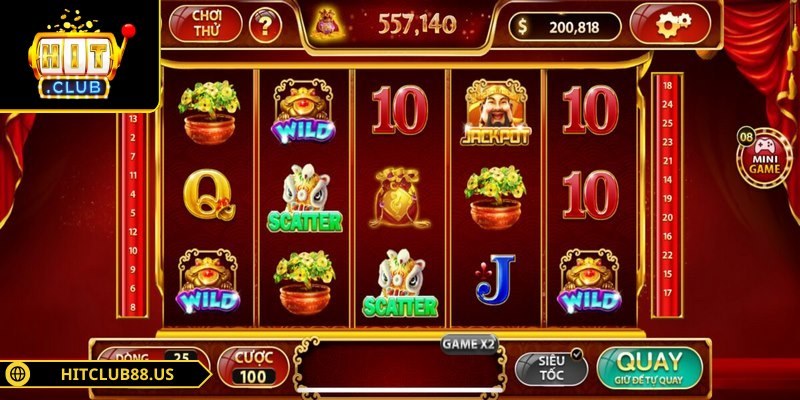 Người chơi dễ dàng chọn game yêu thích và quay thưởng
