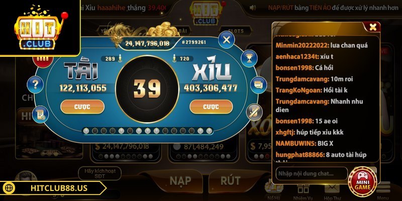 Tài xỉu Hitclub được cược thủ yêu thích tham gia